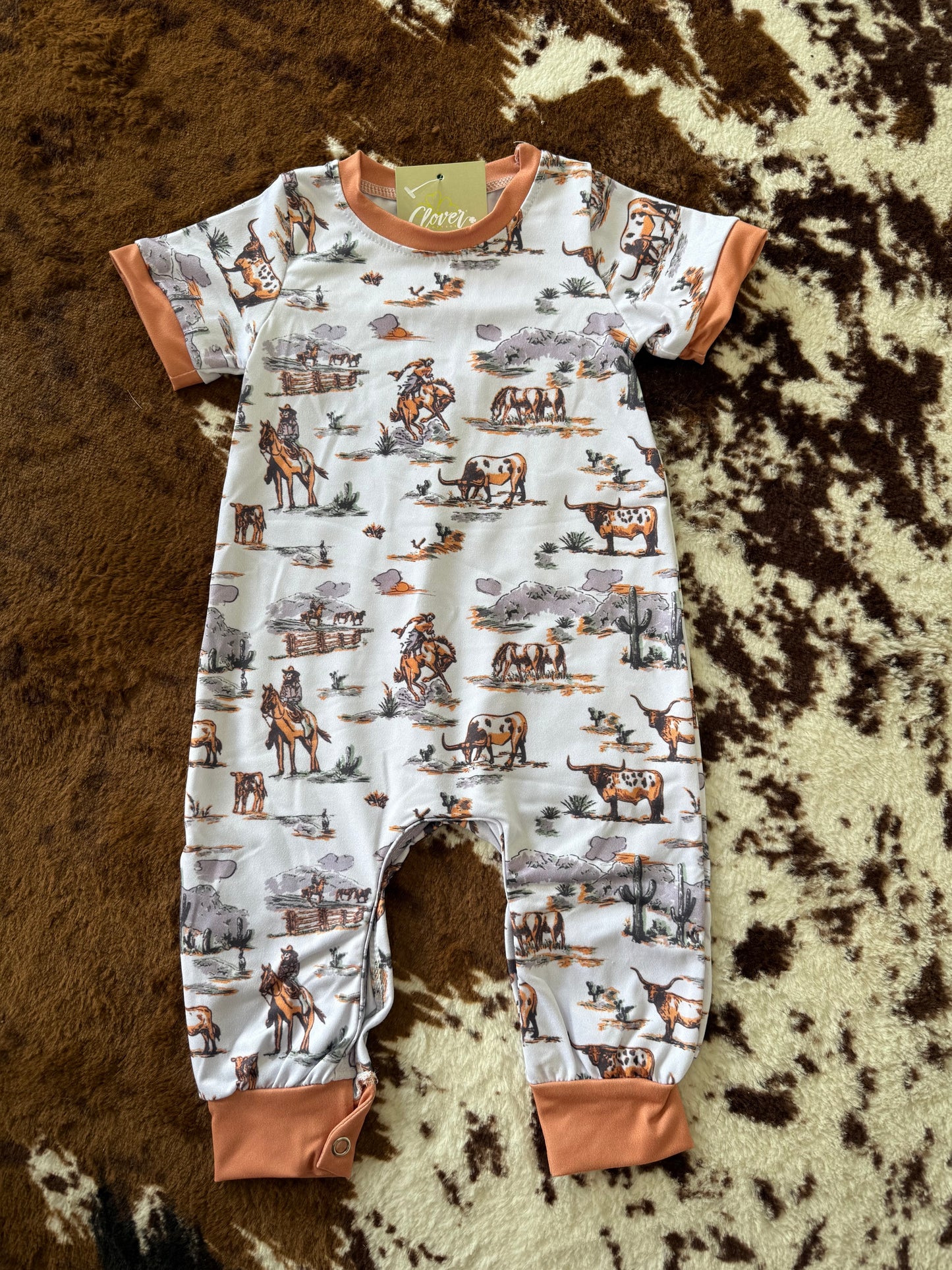 Longhorn Ranch Romper