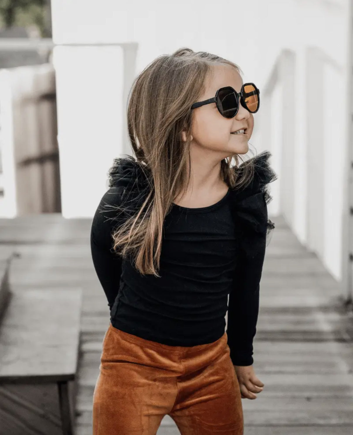 June Ruffle Shoulder Leotard