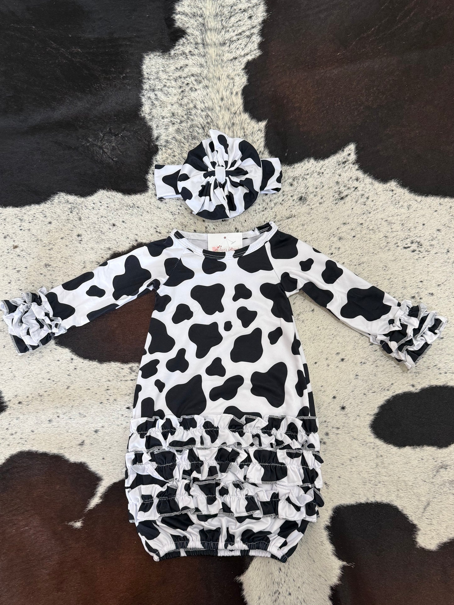 Holstein Cow Gown