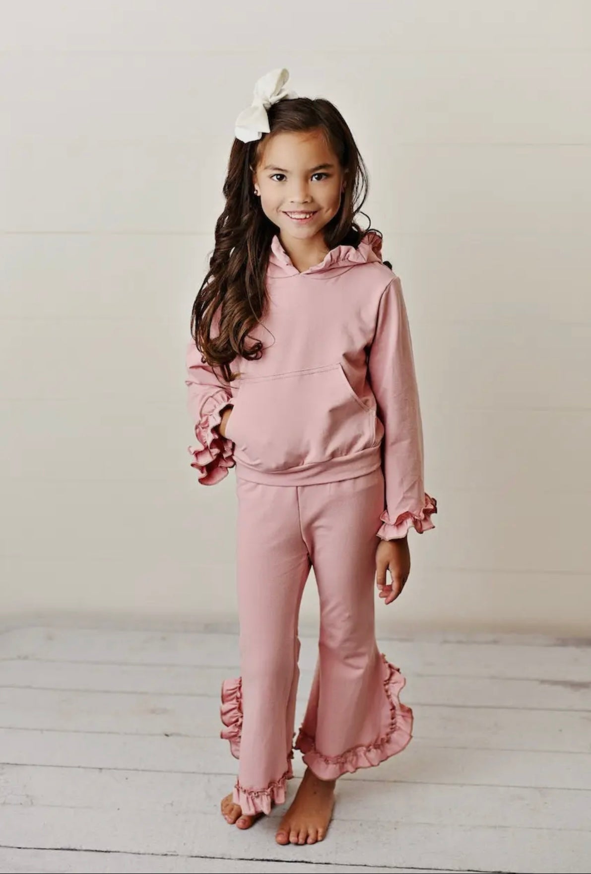 Dusty Pink Hooded Set