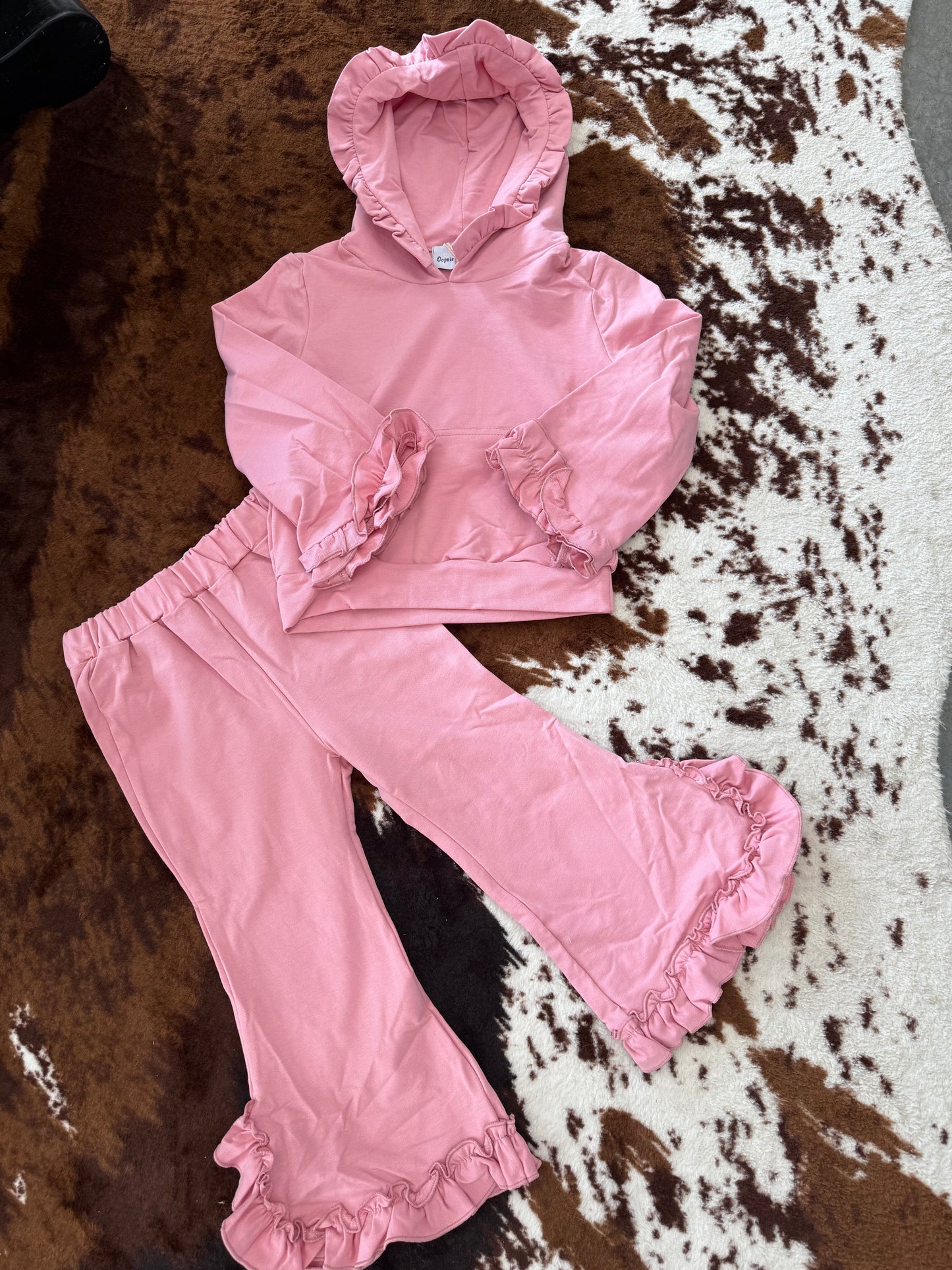 Dusty Pink Hooded Set