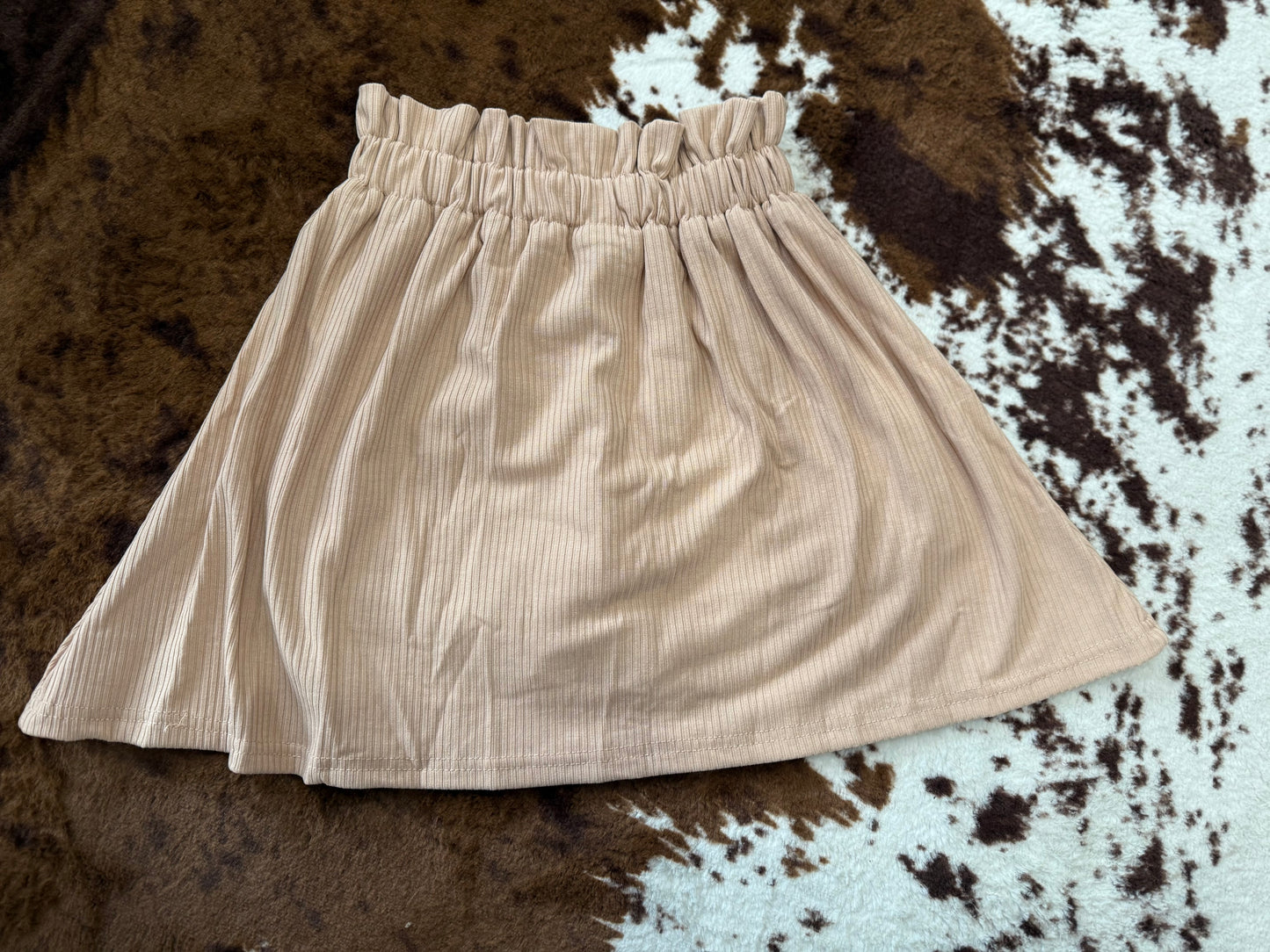 Ruffle Top Paper Bag Skort