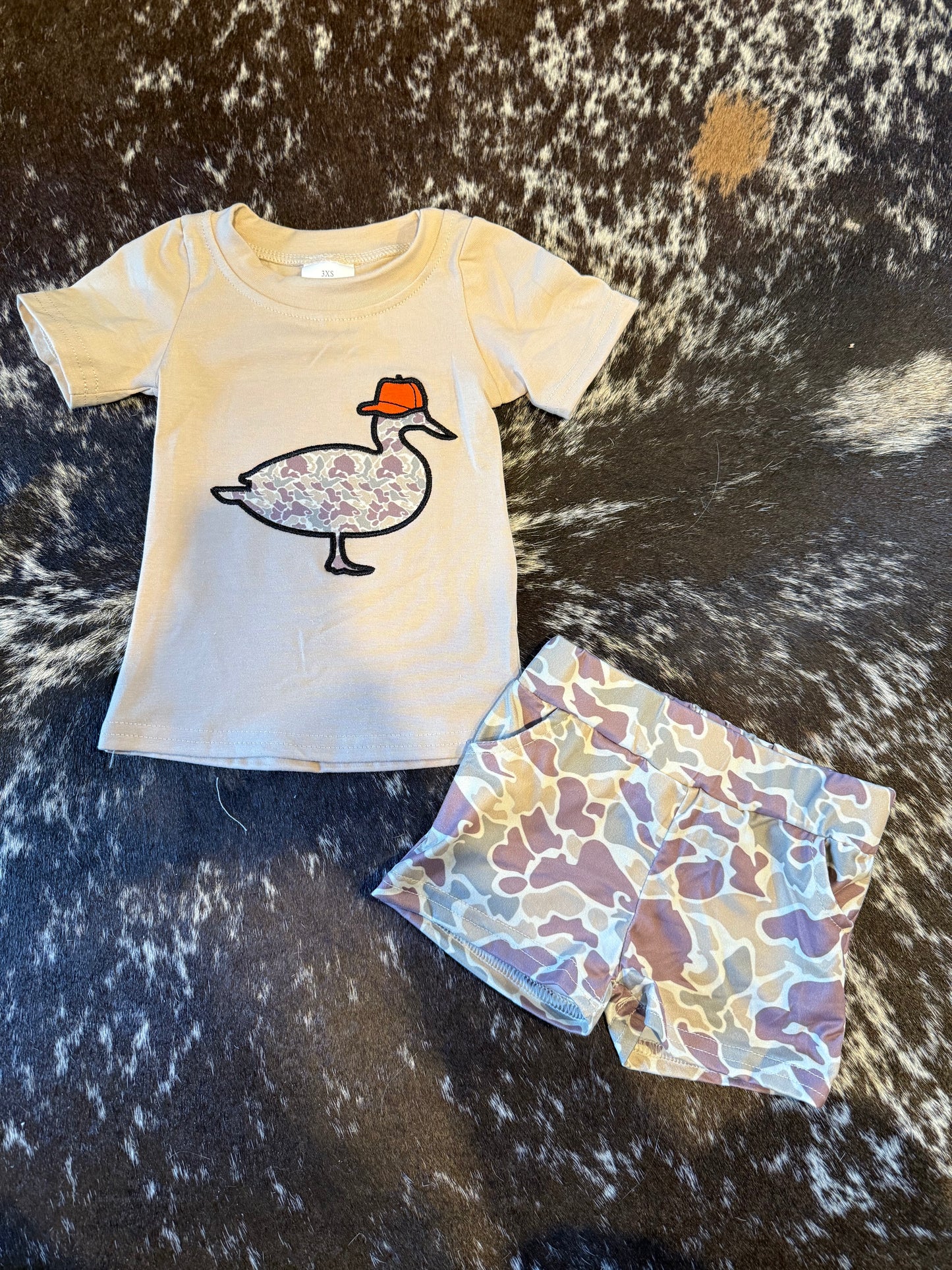 Hat Backwards Camouflage Appliqué 2 Piece