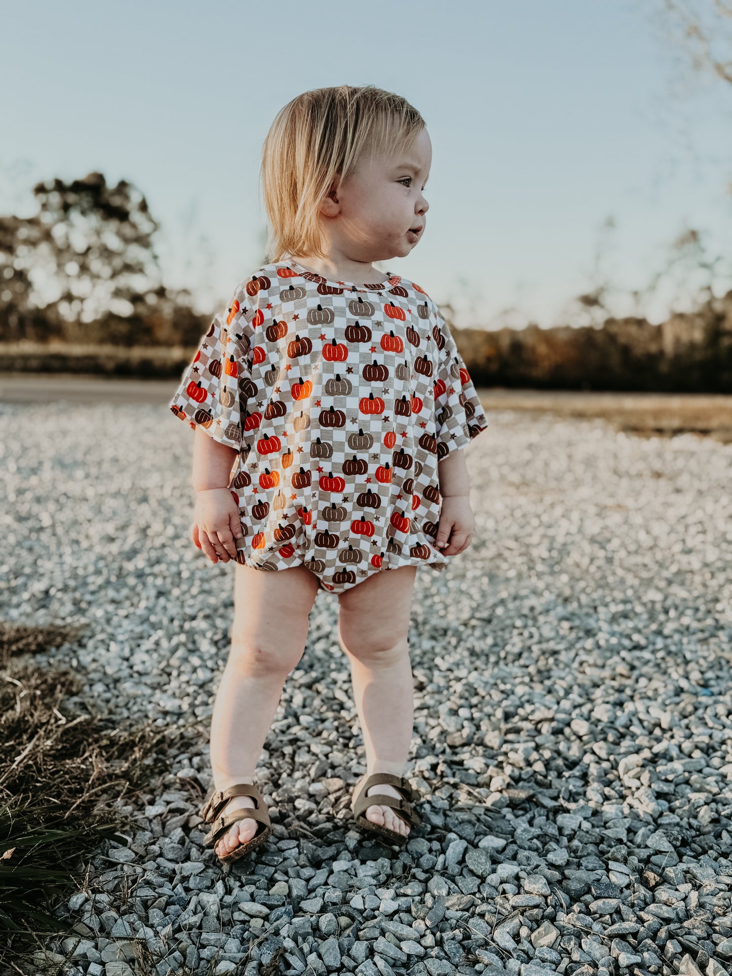 Checkerboard Pumpkin Bubble