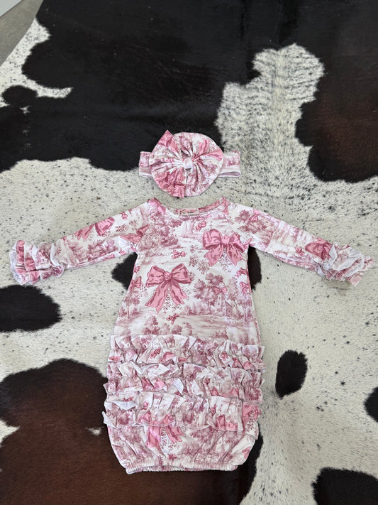 Mauve Toile Gown