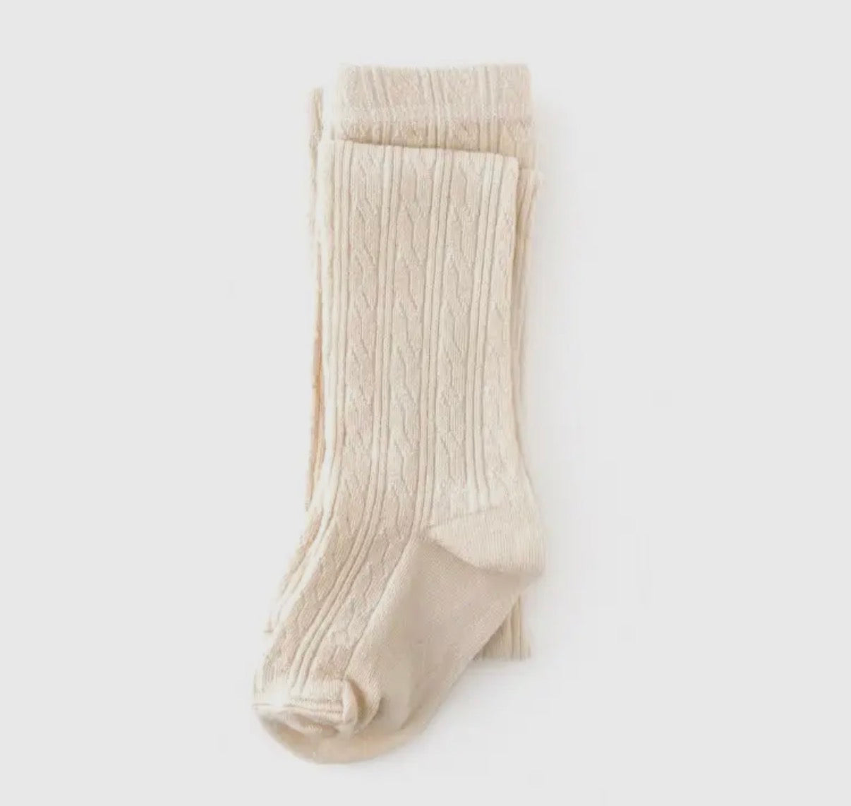 Vanilla Cable Knit Tights