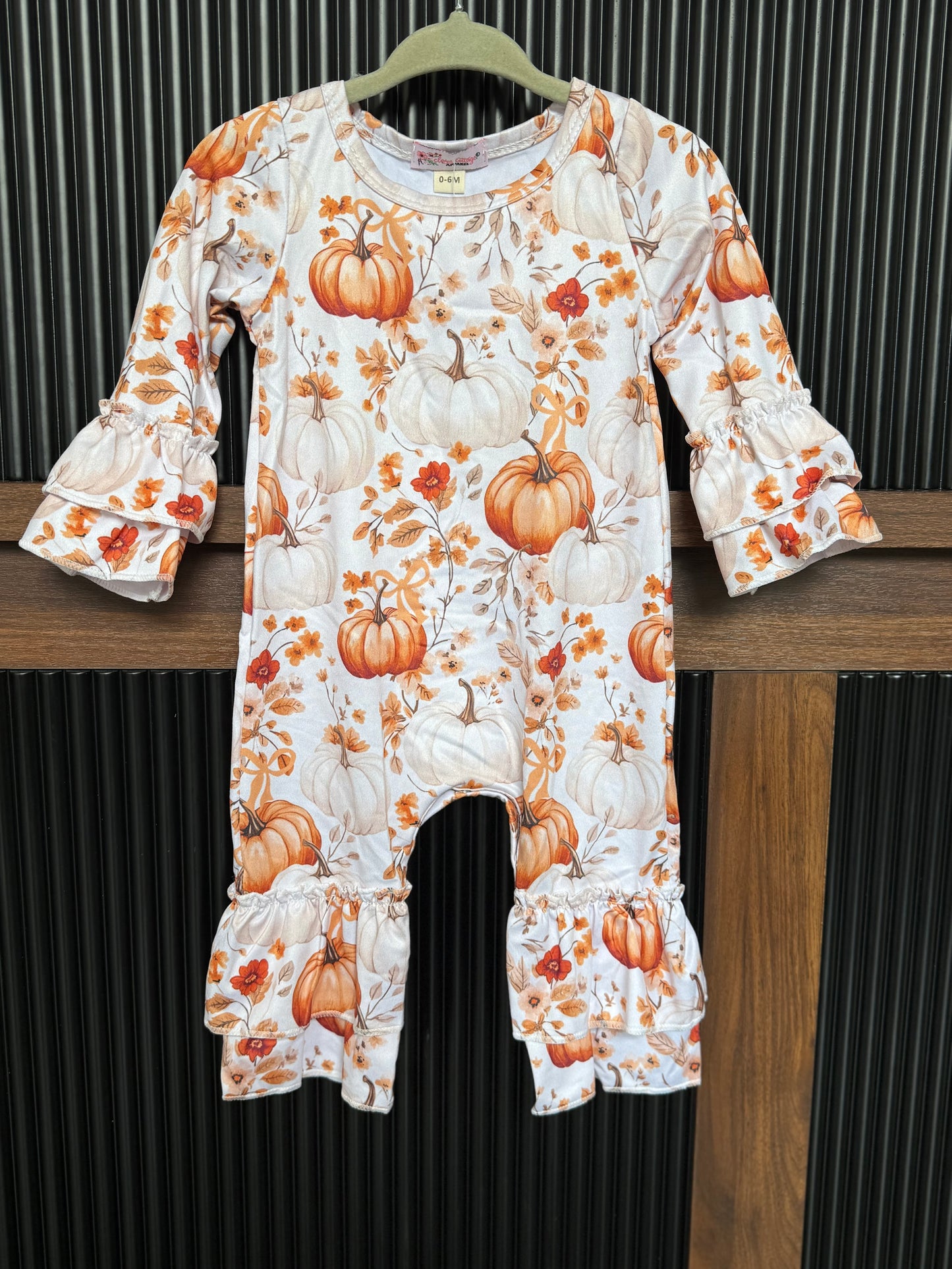 Harvest Pumpkin Romper