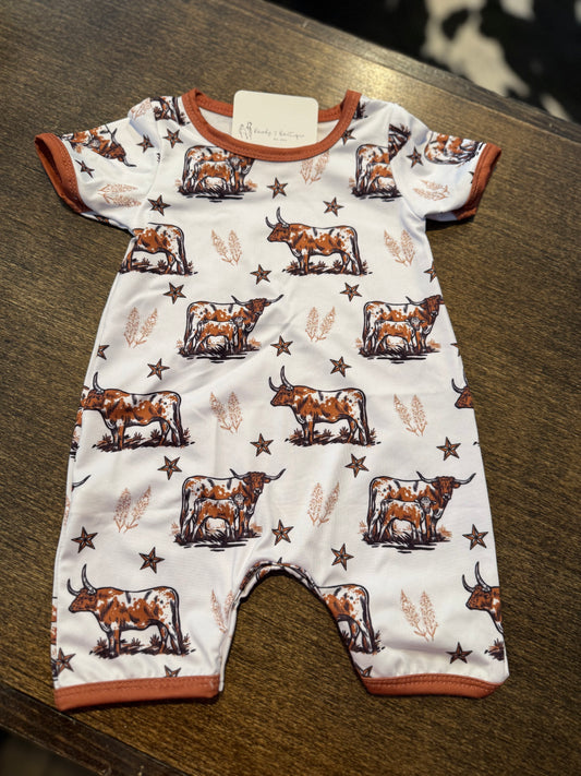 Texas Longhorn Romper