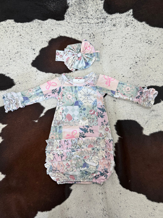 Vintage Patchwork Gown