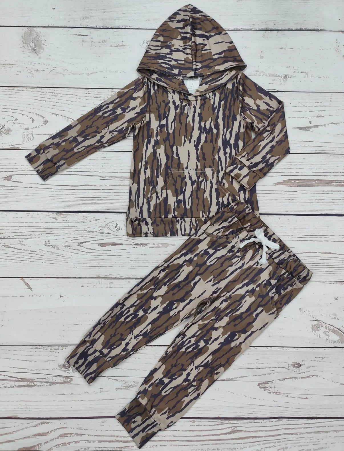 Bottomland Camouflage Hooded Set