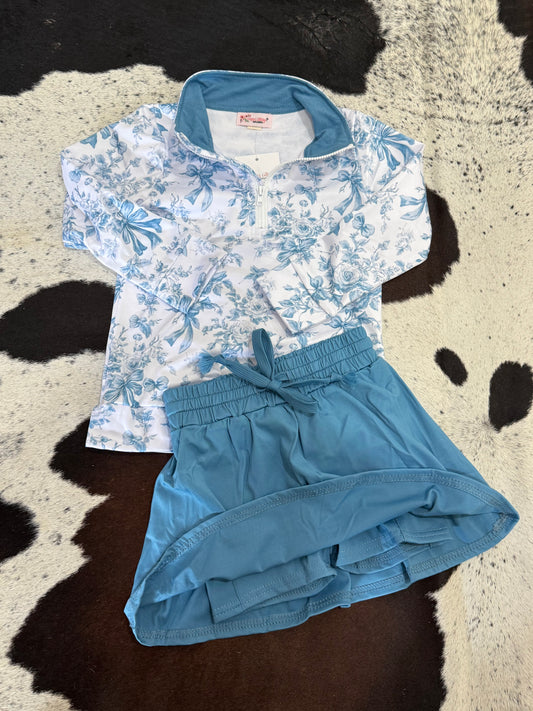 French Blue Skort Set