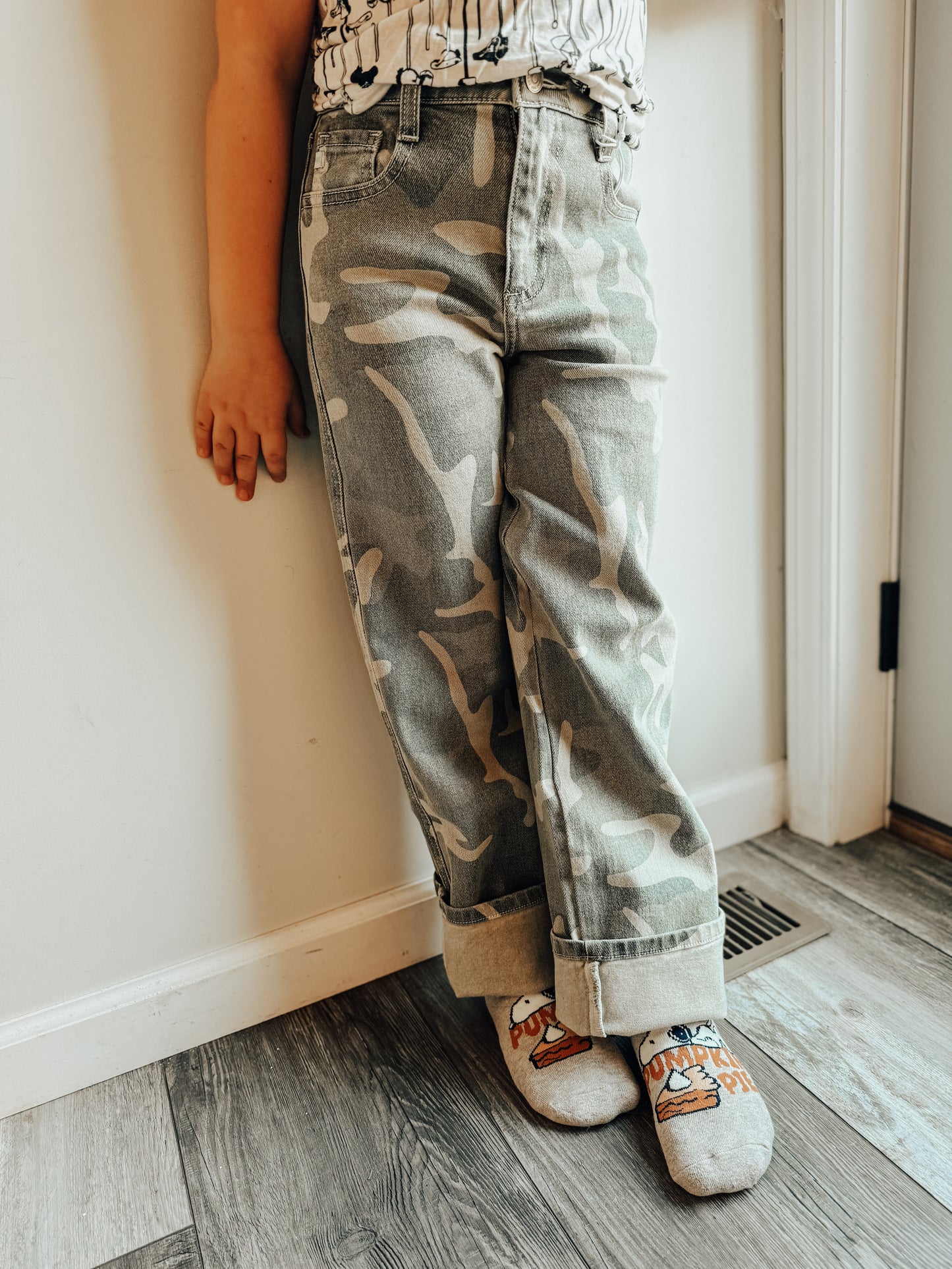 High Rise Camo Kancan Jeans
