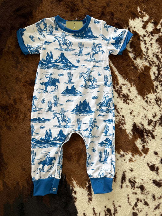 Blue Frontier Romper