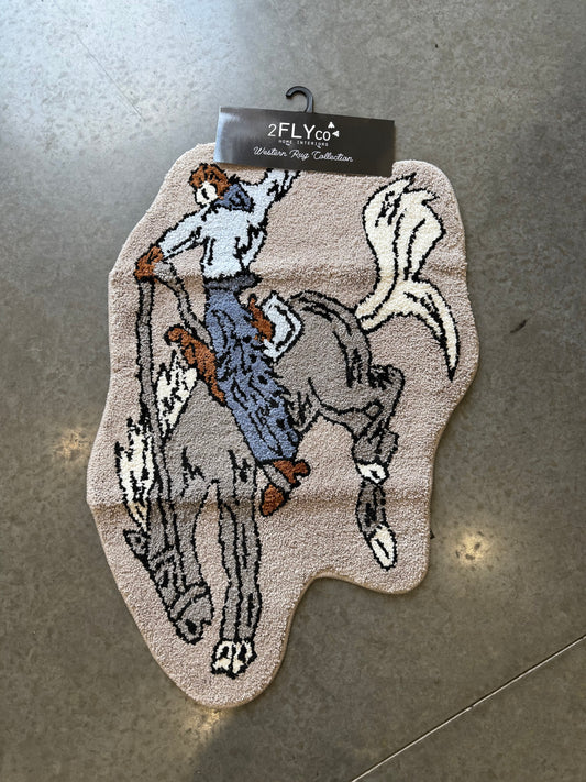 Bronc Buster Rug