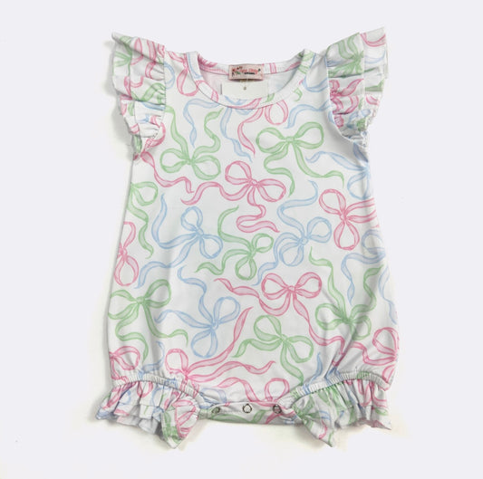 Swirly Coquette Romper