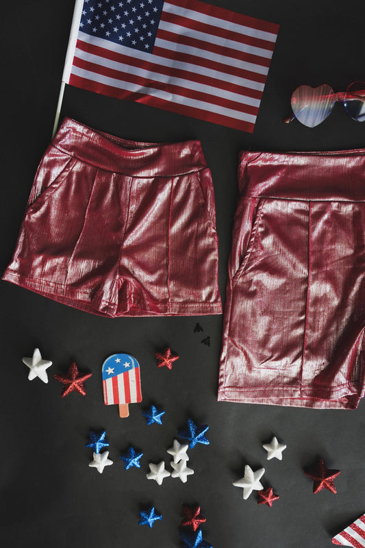 Firecracker Shiney Shorts