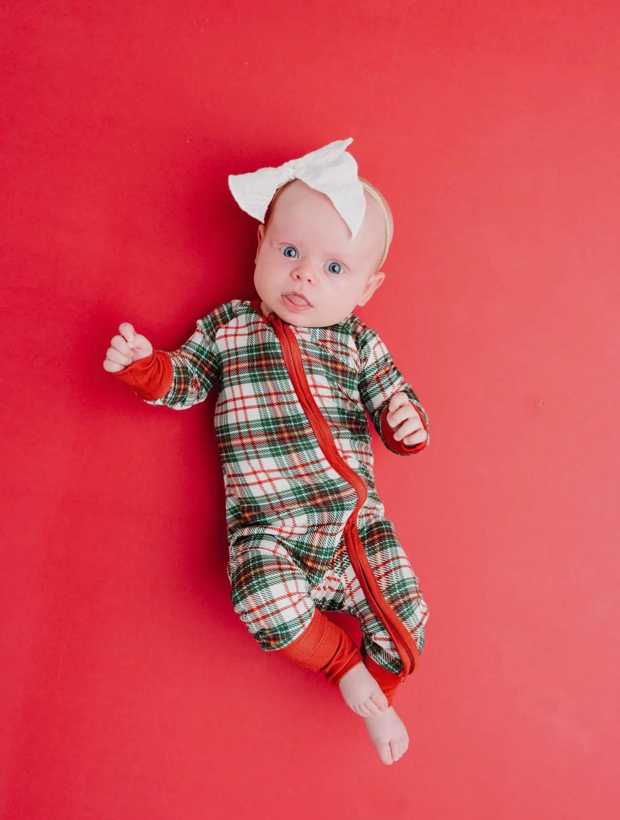 Christmas Plaid Bamboo Sleeper