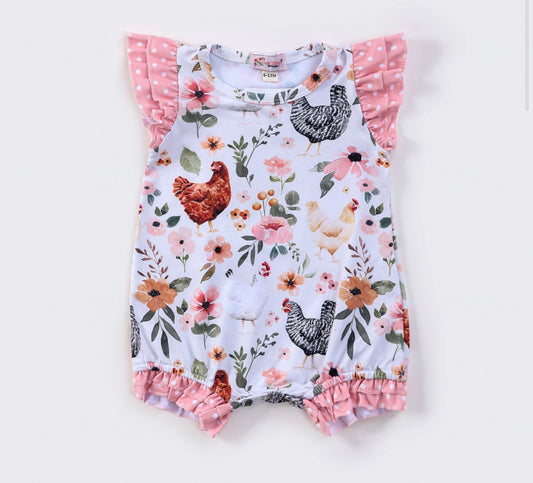 Spring Chicken Romper