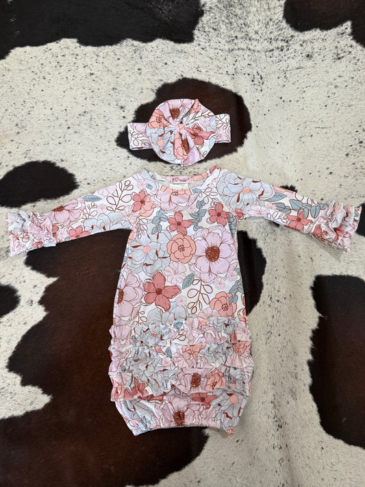 Twilight Blooms Gown