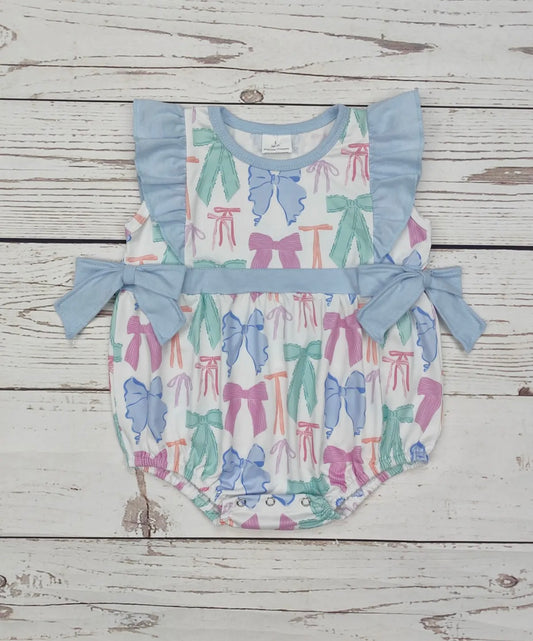 Multi-Color Bow Ruffle Bubble