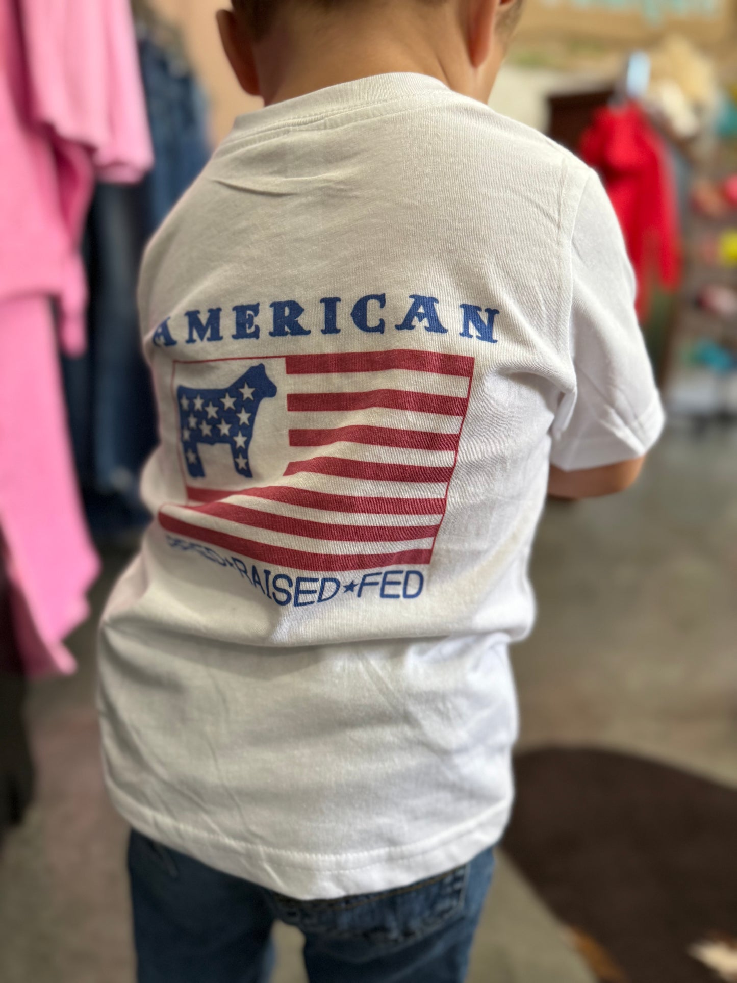 Red White & Blue Bred Raised Fed