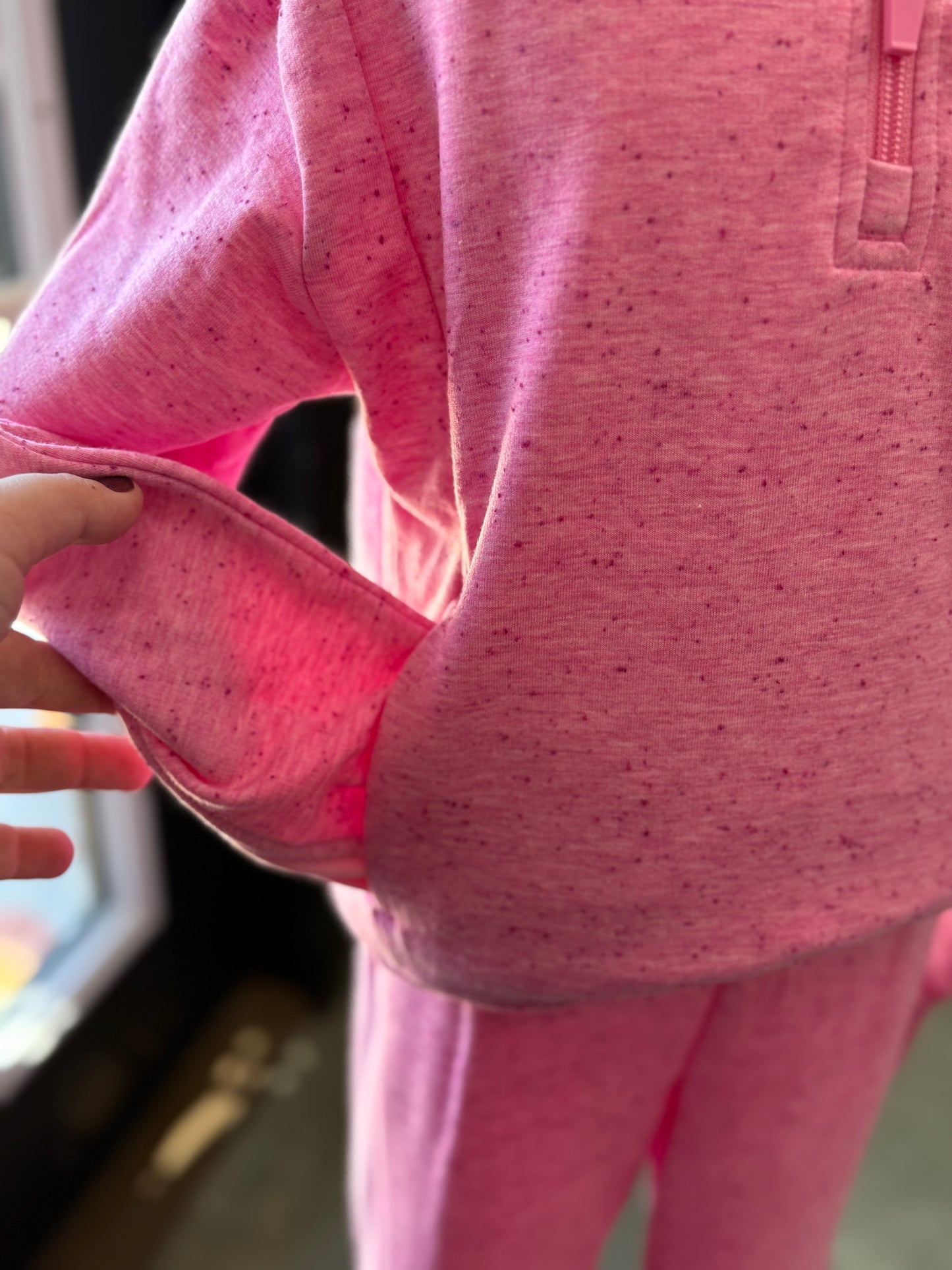 Confetti Half Zip Pullover & Flare Set