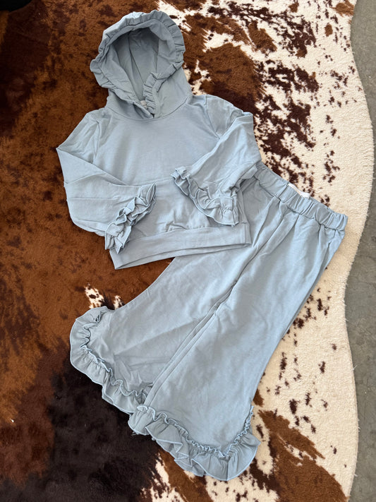 Gray Hooded Set