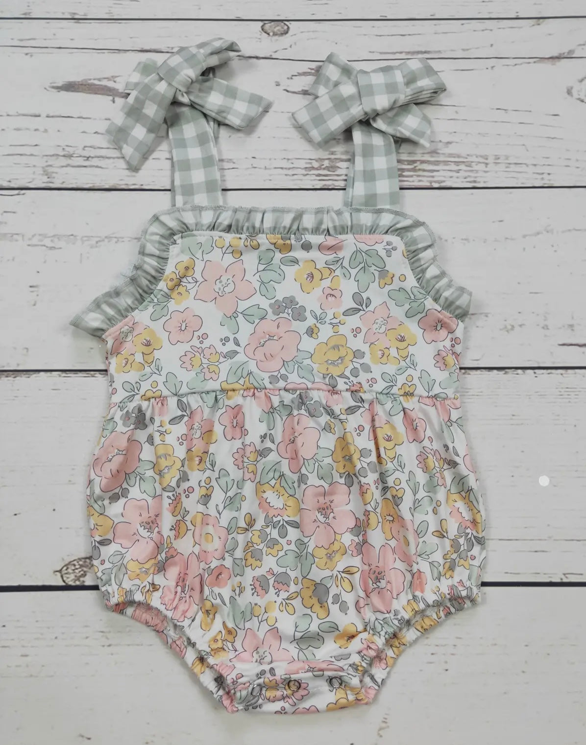 Checkered Floral Bubble