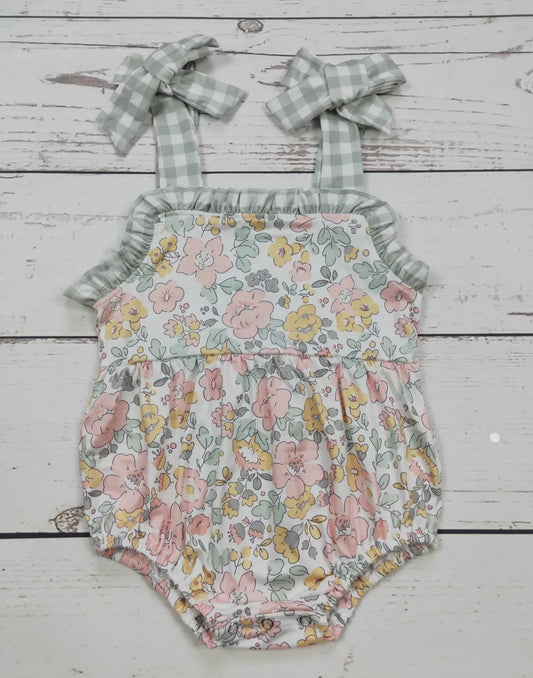 Checkered Floral Bubble