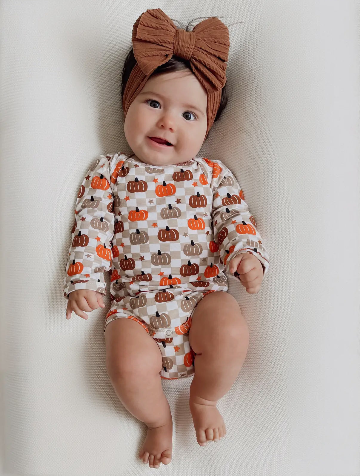 Pumpkin Checkered Board LS