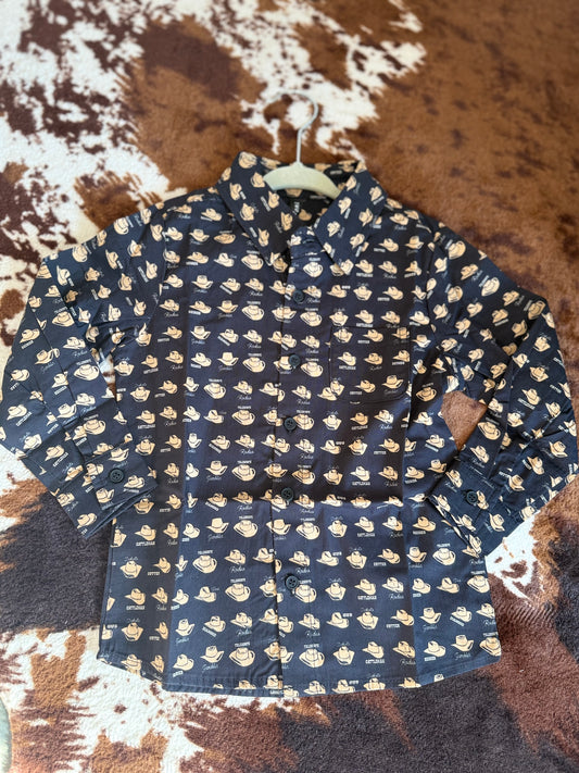 Ten Gallon Long Sleeve Button-Up