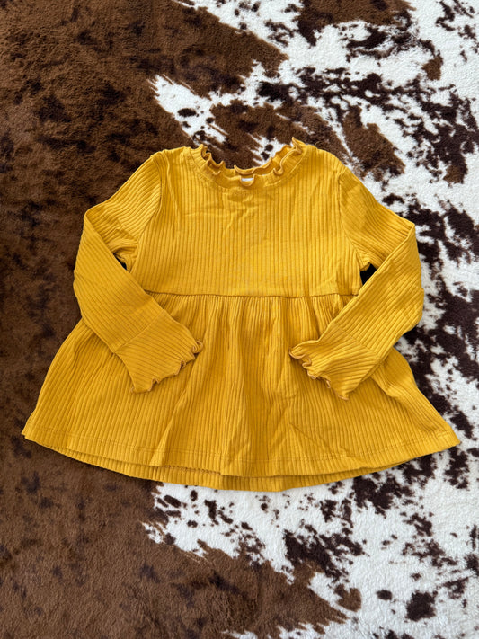 Mustard Ribbed Shirt