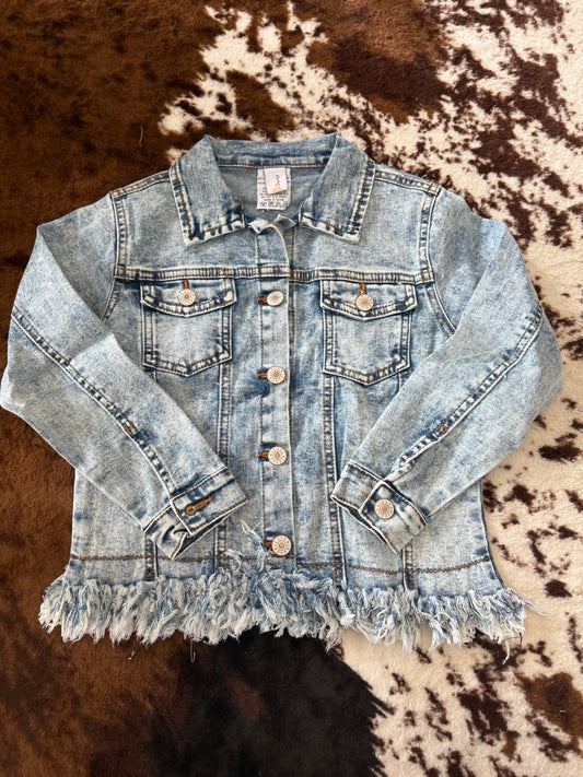 Fringed Jean Jacket