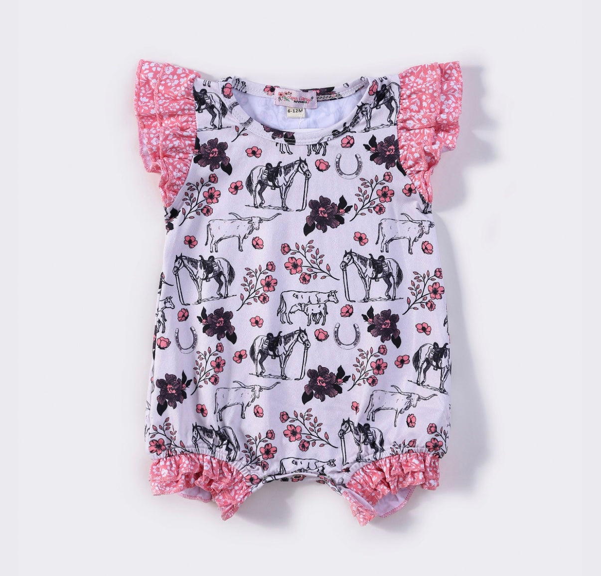 Coral Frontier Romper