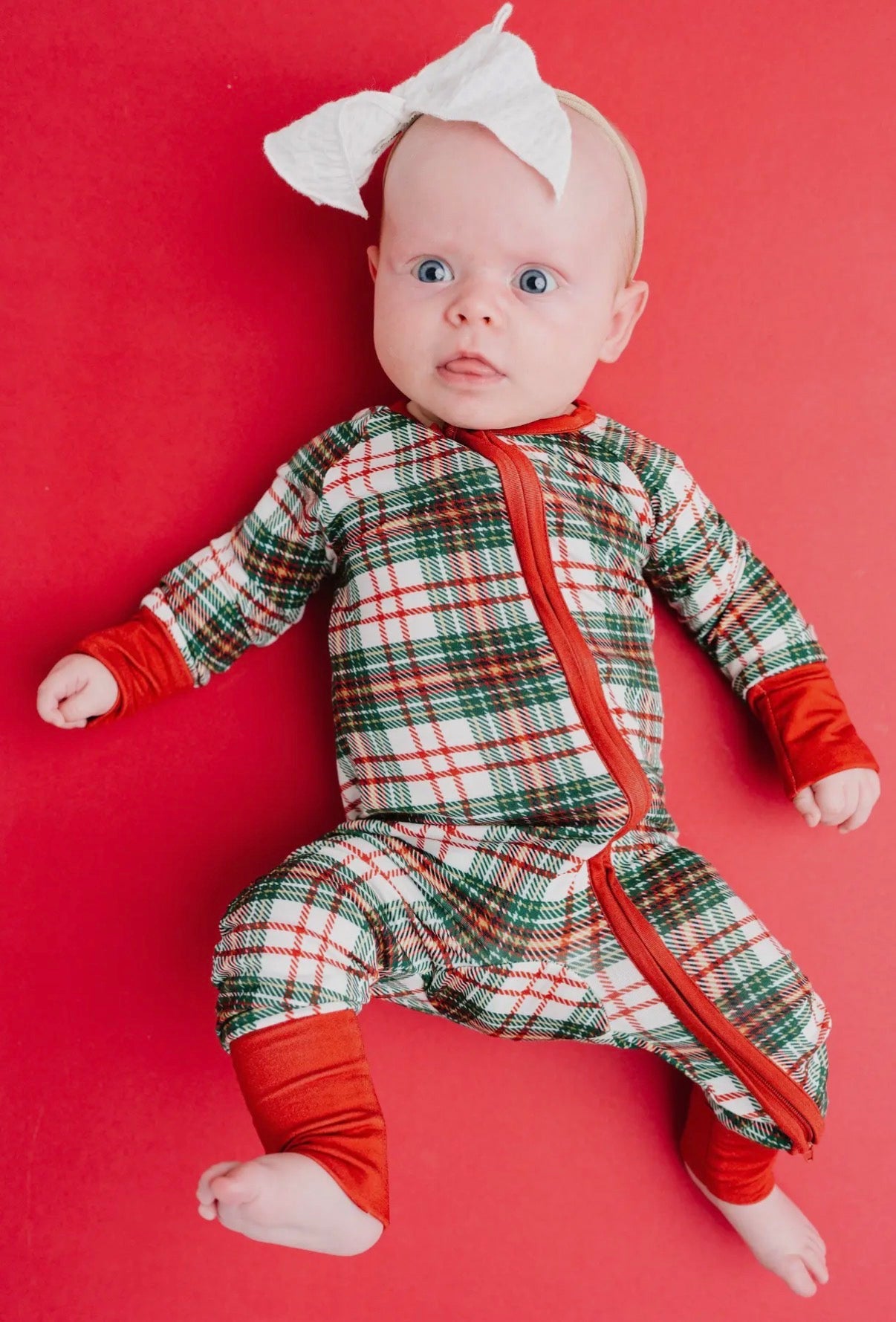 Christmas Plaid Bamboo Sleeper