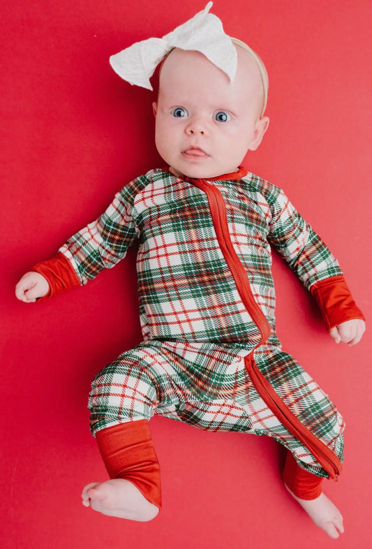 Christmas Plaid Bamboo Sleeper