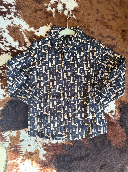 Cut A Rug Long Sleeve Button-Up
