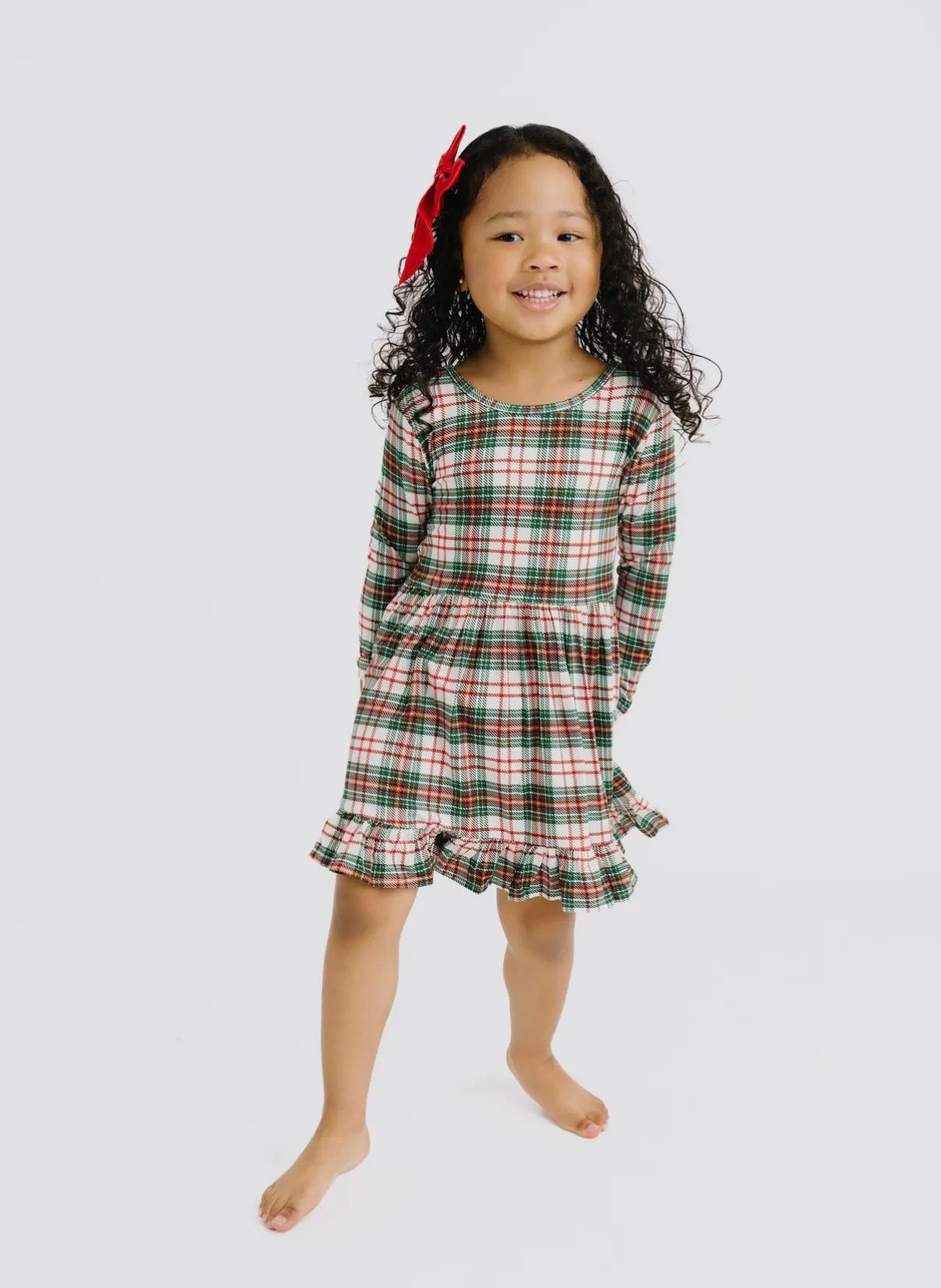 Christmas Plaid Bamboo Dress