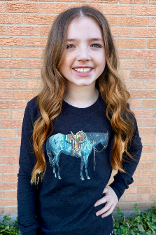 Blu Roan Long Sleeve Tee —Black